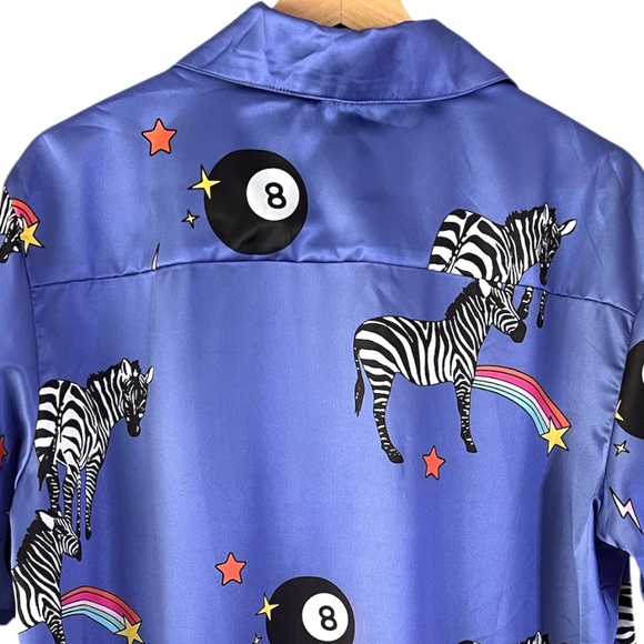 NWT Dressed In LALA Get Lucky Satin TOP ONLY - Picture 8 of 11